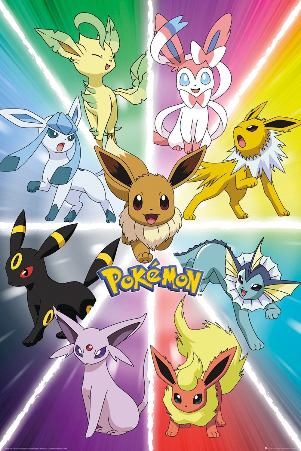 The Pokémon Company International Poster Pokemon Poster 2erSet 61 x 91,5 cm