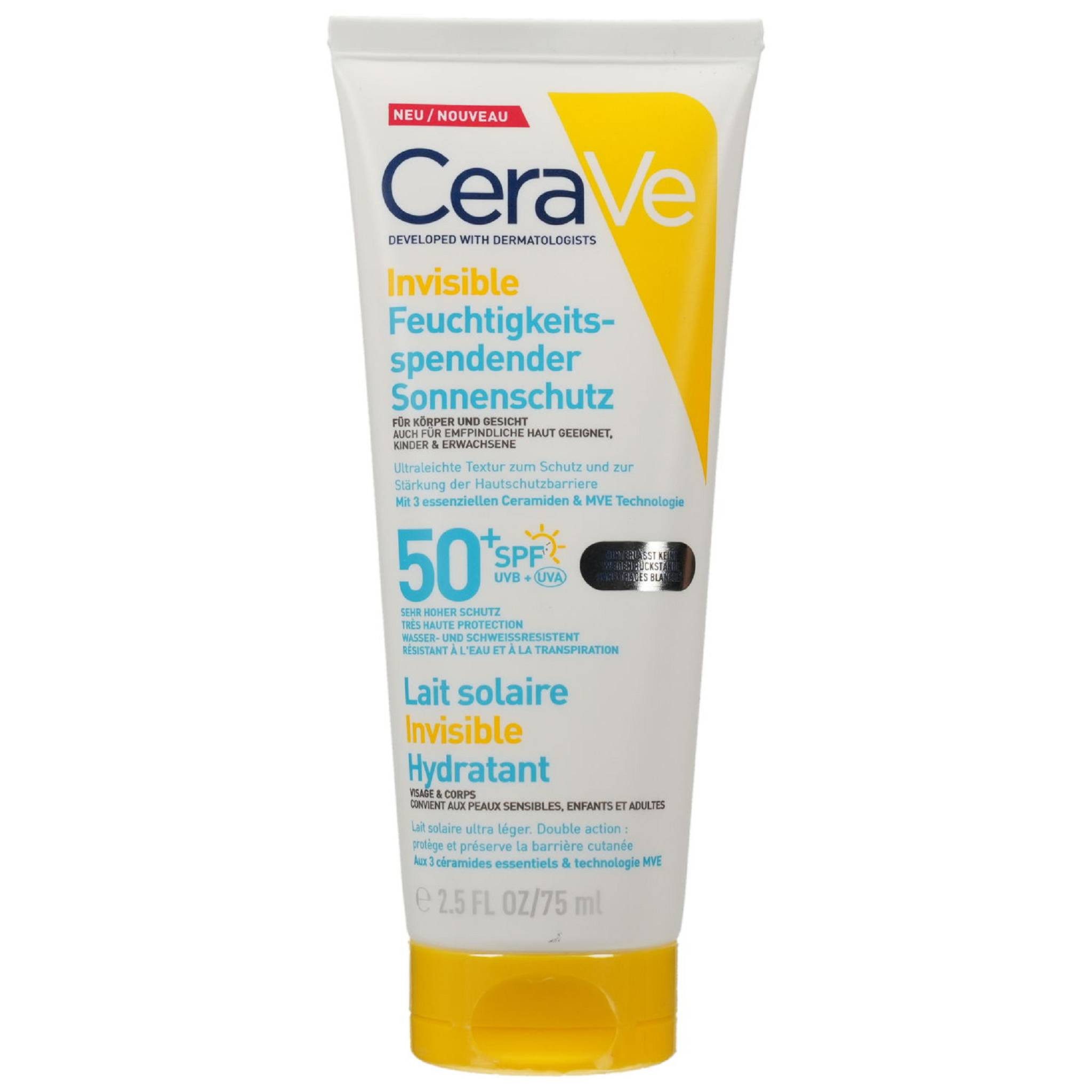 CeraVe Sonnenschutzcreme CERAVE Sonnenschutz Körper feuchtigkeitssp.SPF 50+ 75ml PZN 20115691
