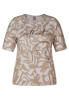 Rabe T-Shirt mit Allover-Muster und Schriftzug