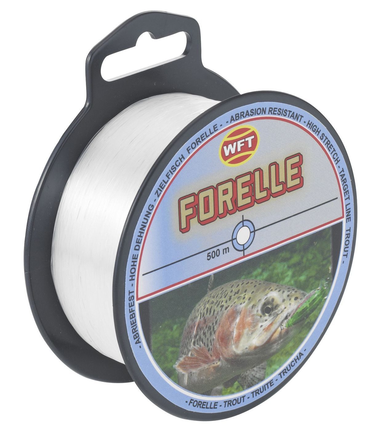 Angelschnur WFT Zielfisch Forelle 500m clear - Forellenschnur