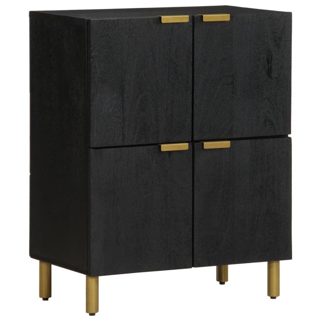 vidaXL Media-Regal Sideboard Schwarz 60x33x75 cm Holzwerkstoff