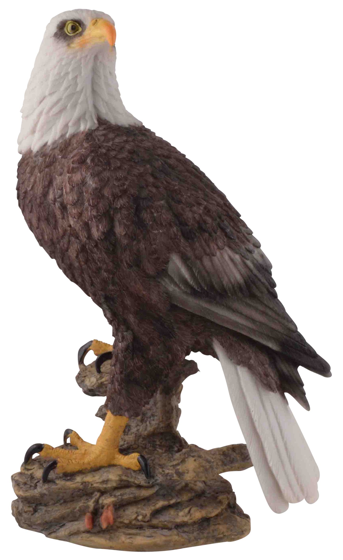 Vogler direct Gmbh Tierfigur Amerikanischer Weißkopfseeadler, Kunststein, von Künstlerhand bemalt, coloriert, LxBxH ca. 22x14x35 cm