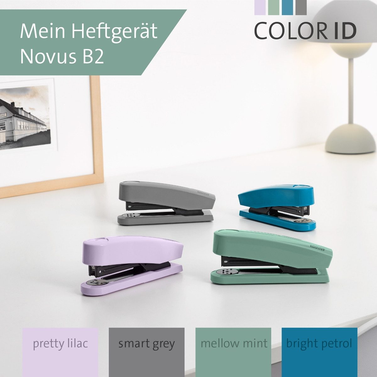 SCHNEIDER NOVUS Heftgerät novus Heftgerät B2 COLOR ID 2.0 mellow mint