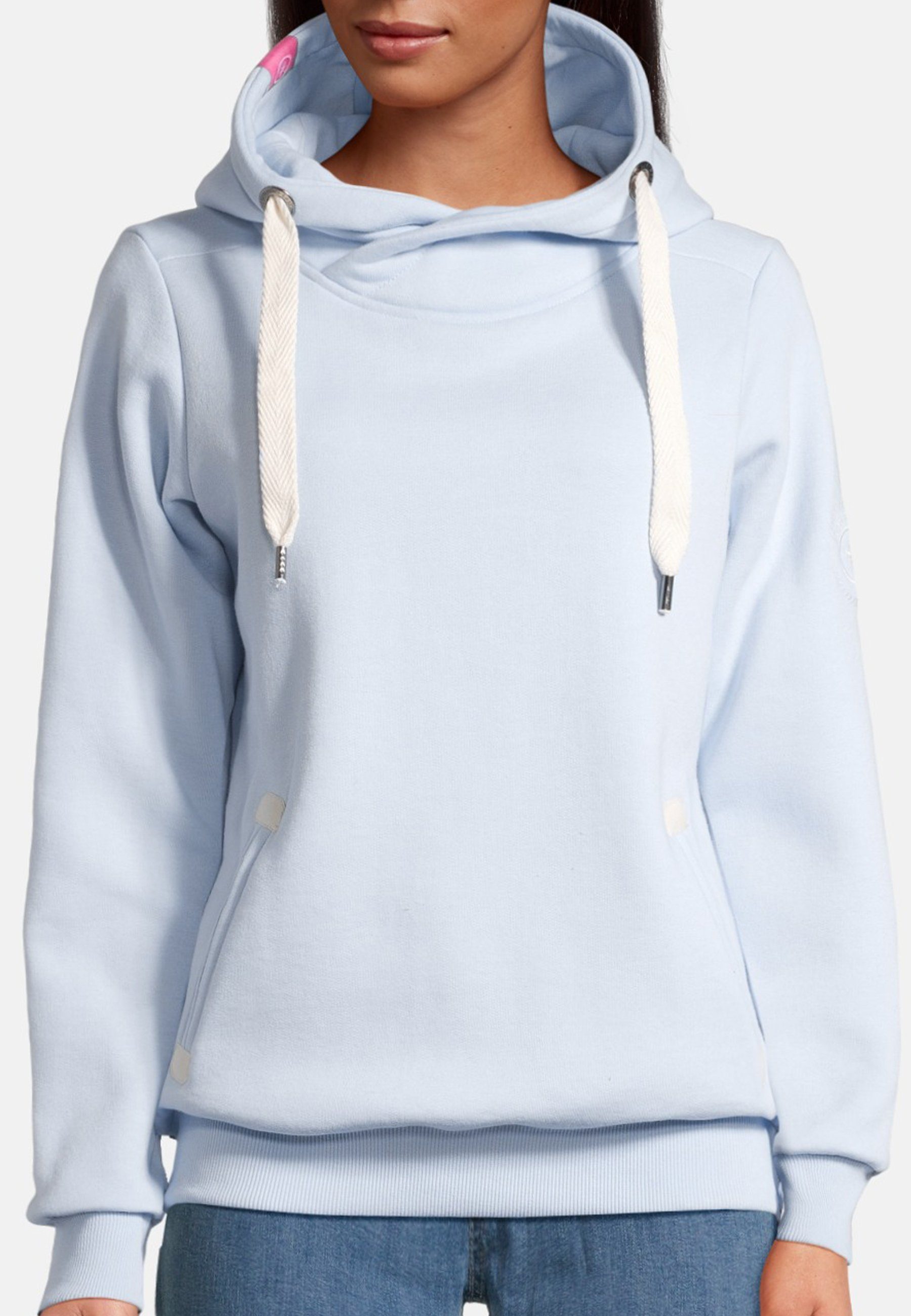 salzhaut Hoodie SÜNN Damen Tailliert salzhaut Kapuzenpullover – bequemer Fit und nordisch klares Design