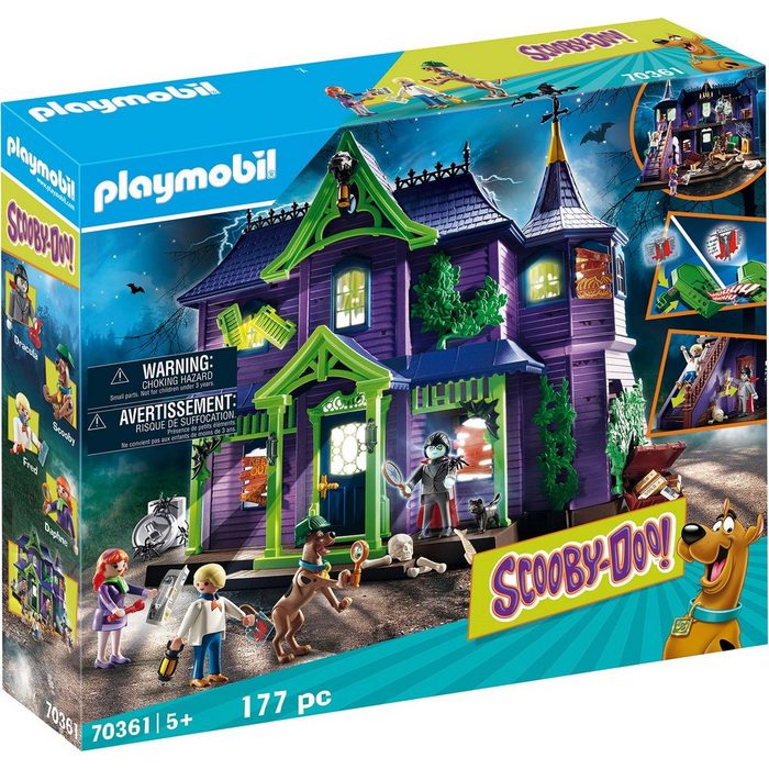 Playmobil® Konstruktions-Spielset Abenteuer im Geisterhaus (70361) SCOOBY-DOO! (177 St) Made in Germany