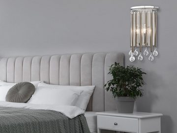 meineWunschleuchte LED Wandleuchte, LED wechselbar, warmweiß, innen, ausgefallene Designer-lampe für Treppenhaus & Nachttisch H 31cm