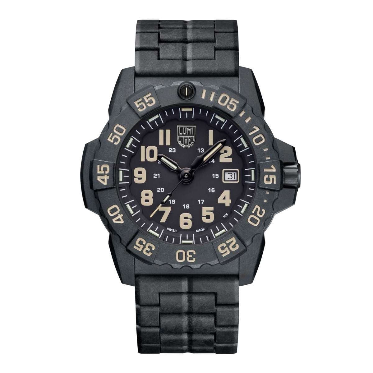 Luminox Taucheruhr XS.3510, Herrenuhr Navy Seal Schwarz