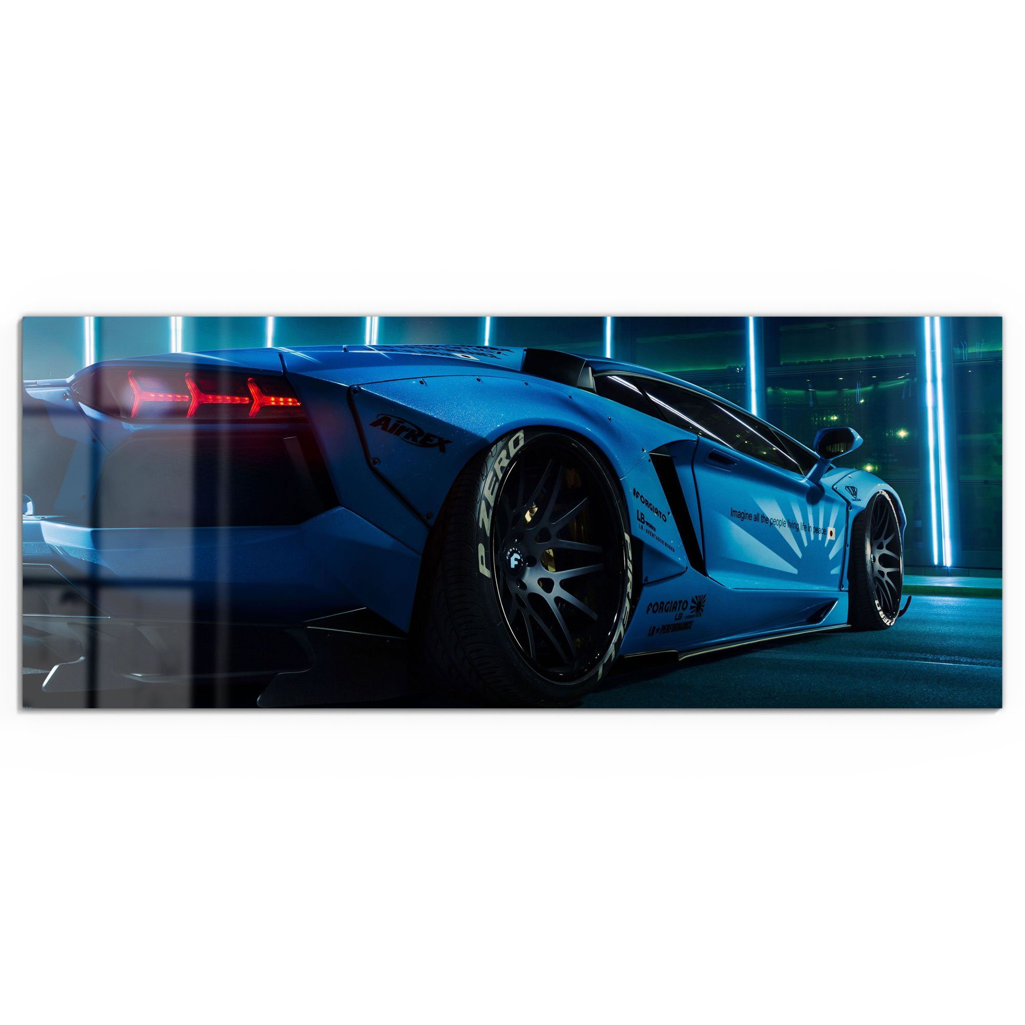 DEQORI Glasbild 'Lamborghini Aventador', 'Lamborghini Aventador', günstig online kaufen