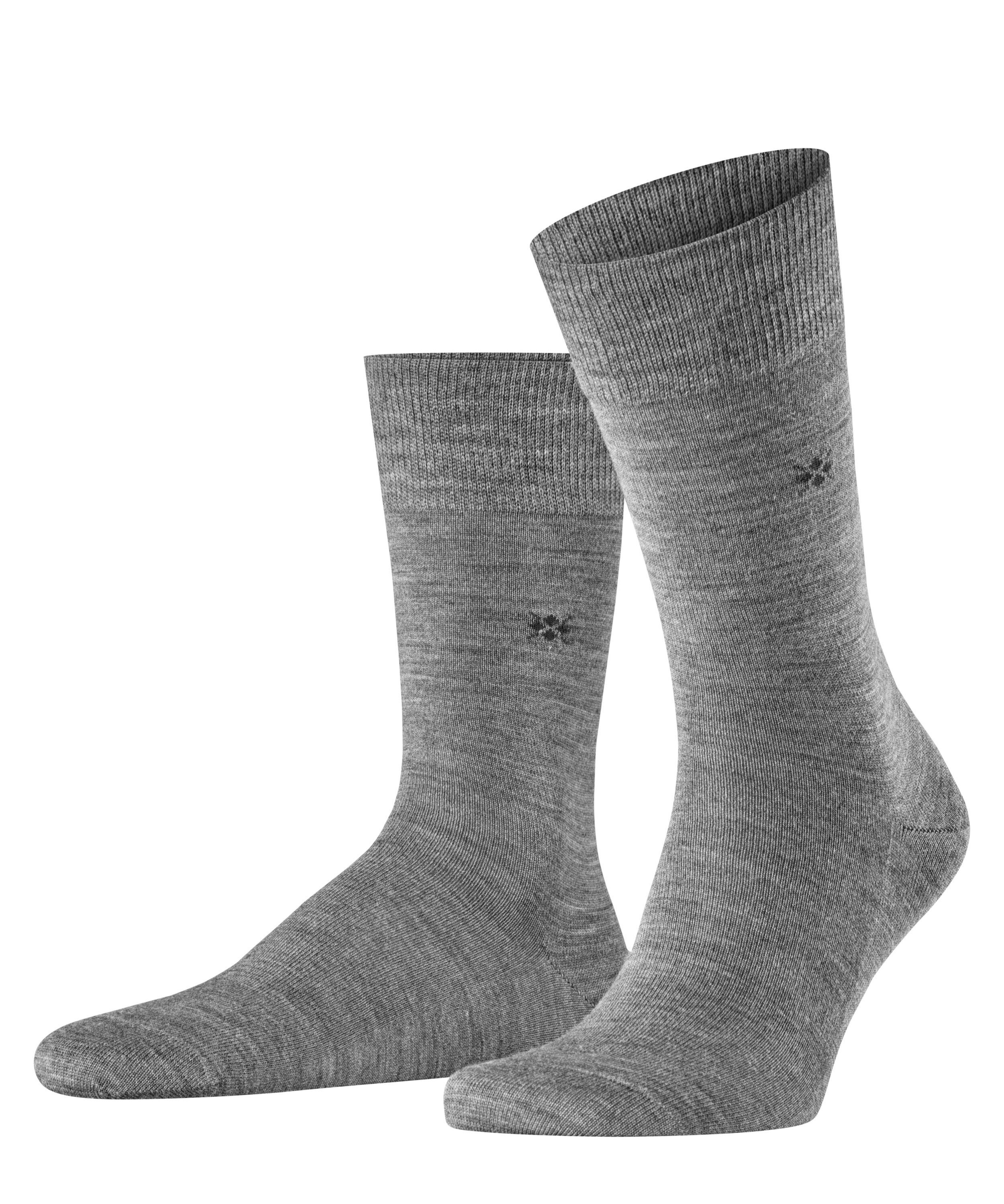 grey (1-Paar) Leeds Burlington dark Socken (3070)