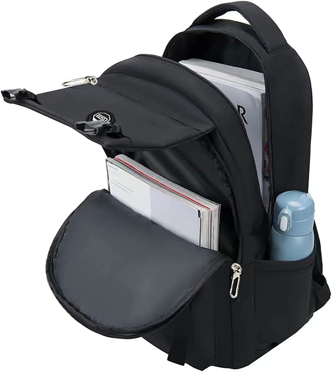 REDOM Schulrucksack Laptop Rucksack Rucksäcke Schulranzen Wasserbeständig Laptoptasche (1 Stück Laptop Notebook Tasche Schule Uni Rucksack, für bis 15,6-Zoll Laptop, Backpack mit Laptopfach, 47 × 32 × 22 cm), für Herren Damen Schüler Teenager Studenten Jungen Freizeit Arbeit
