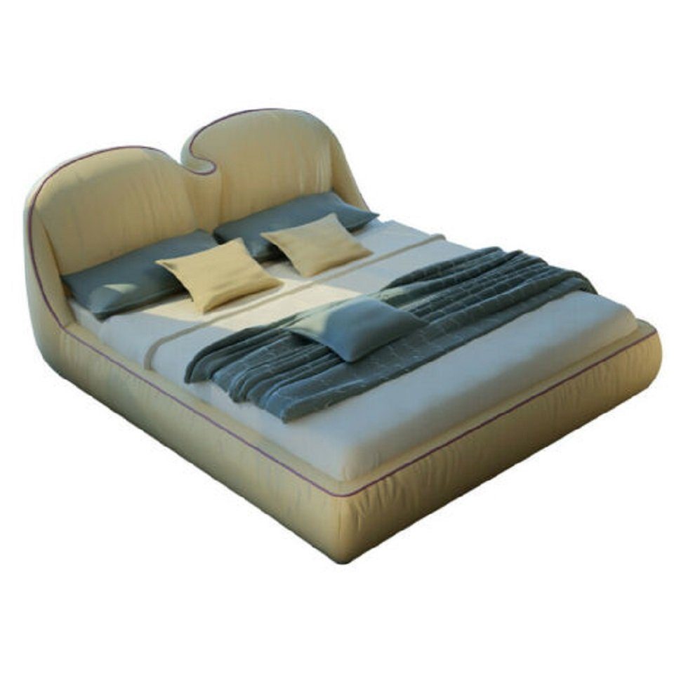 JVmoebel Bett Design Betten Leder Bett Doppel Luxus Ehe Modernes Hotel Gestell