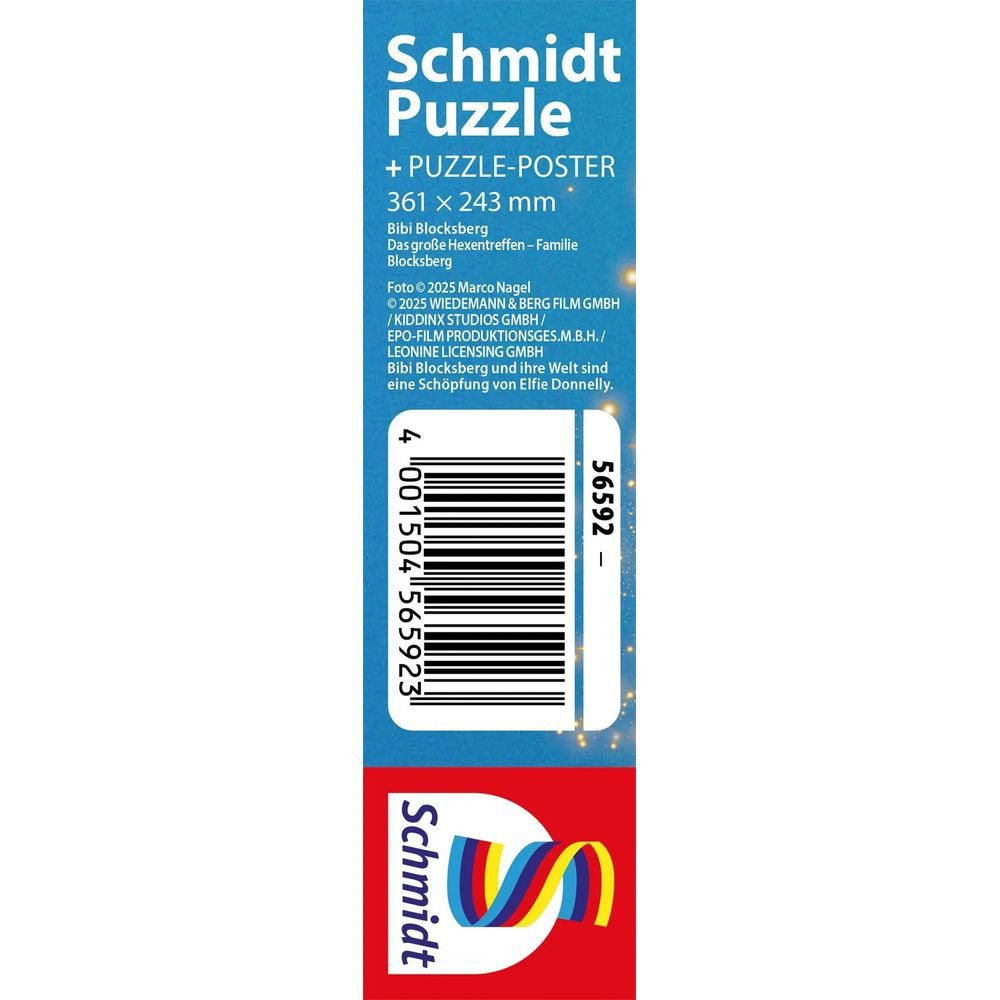 Schmidt Spiele Puzzle Das große Hexentreffen, Familie Blocksberg, 100 Teile, 100 Puzzleteile