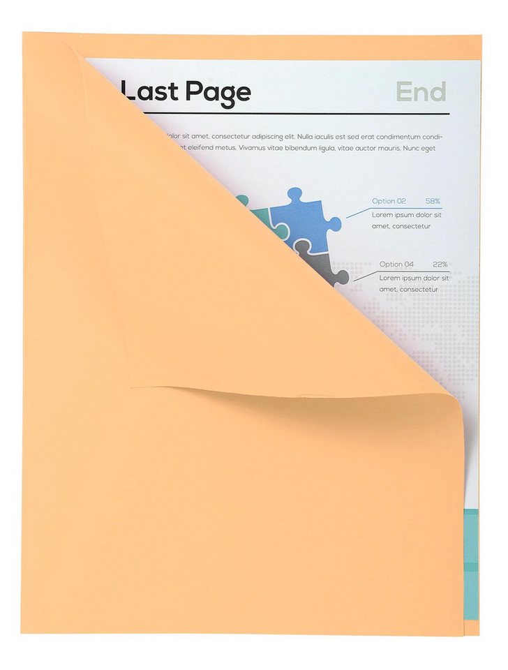 Thumbnail - EXACOMPTA Organisationsmappe 5x 100er Packung FOREVER 170 mit rotem Rand - Sand - 421002E, Aktendeckel