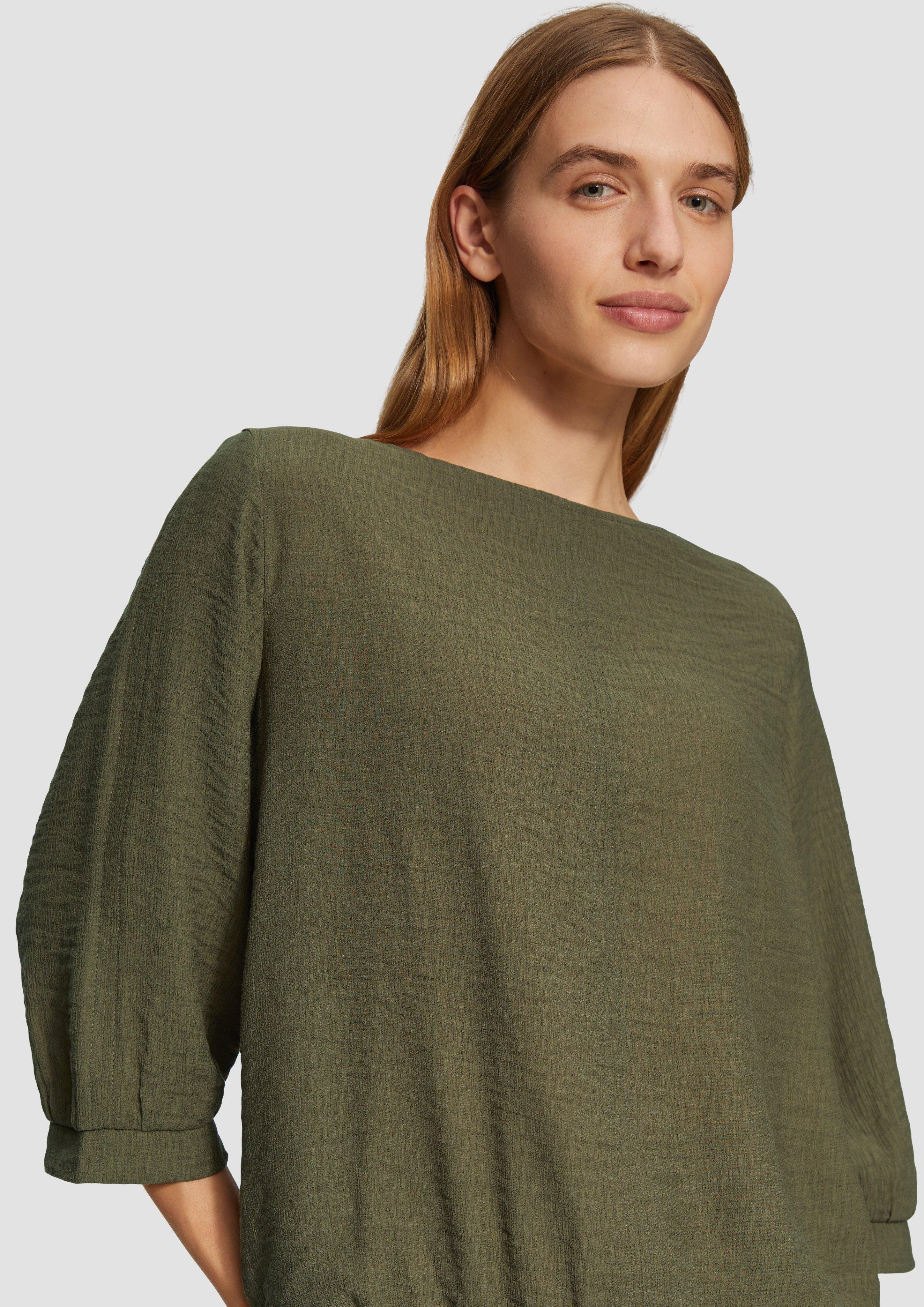 s.Oliver 3/4-Arm-Shirt Fabricmix-Shirt im Relaxed Fit günstig online kaufen