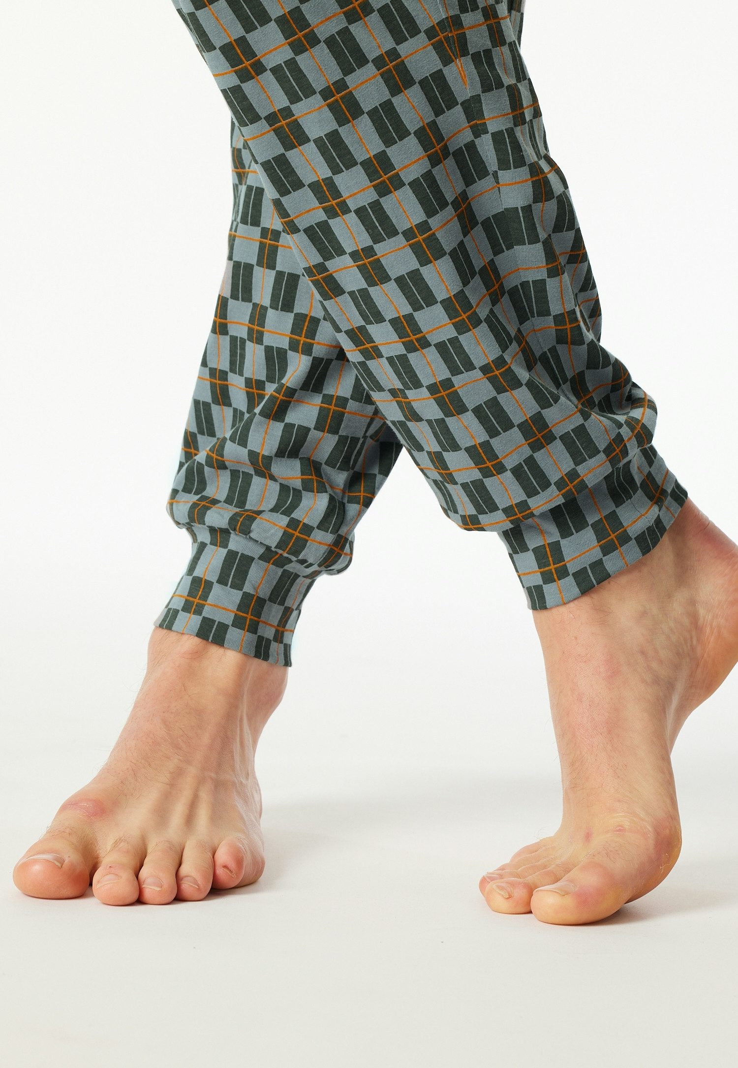 Schiesser Schlafanzug Casual Essentials (2 tlg) mit bequemen Bündchen
