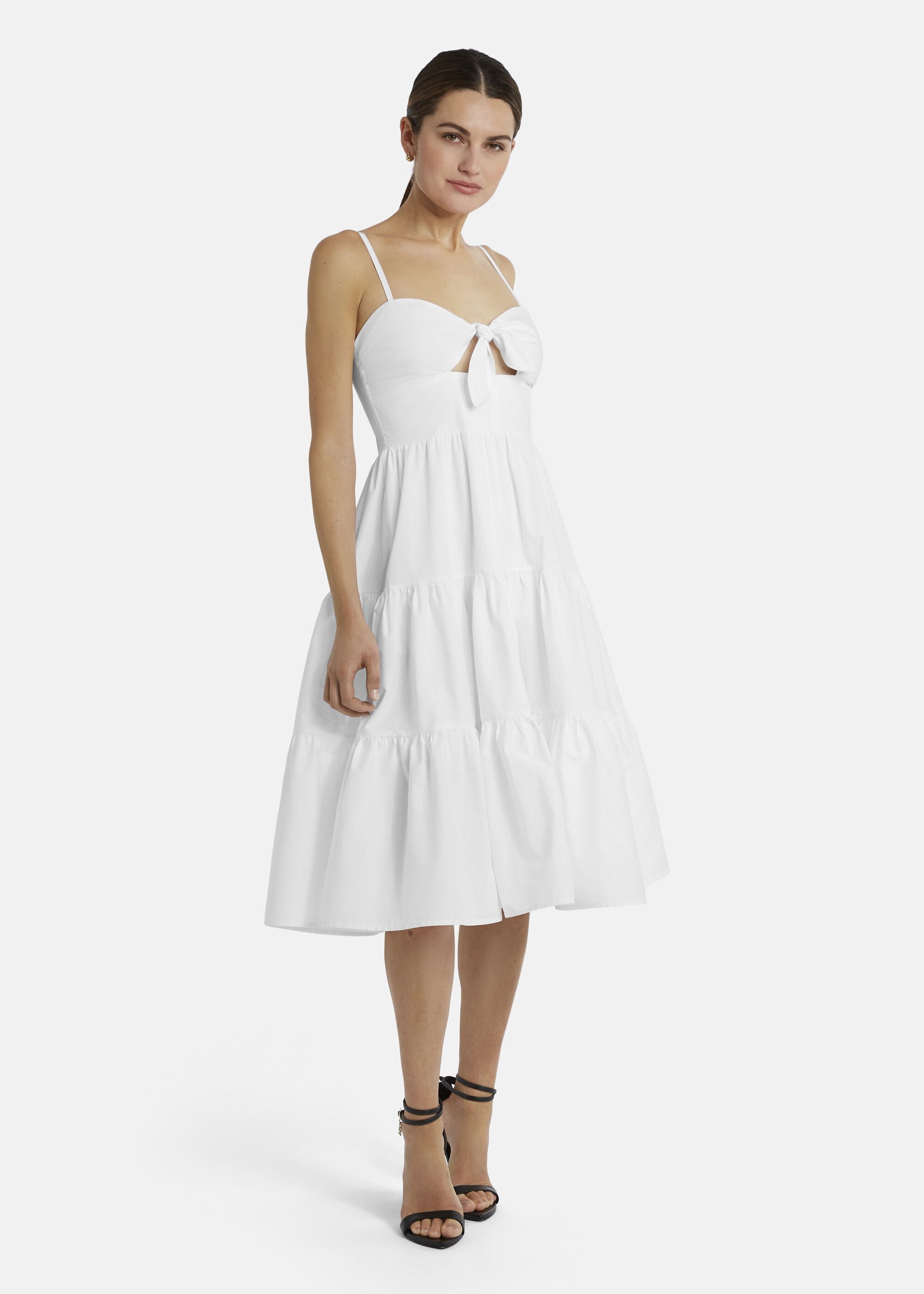 Nicowa A-Linien-Kleid NARIWA (1-tlg) mit Schleifendetail