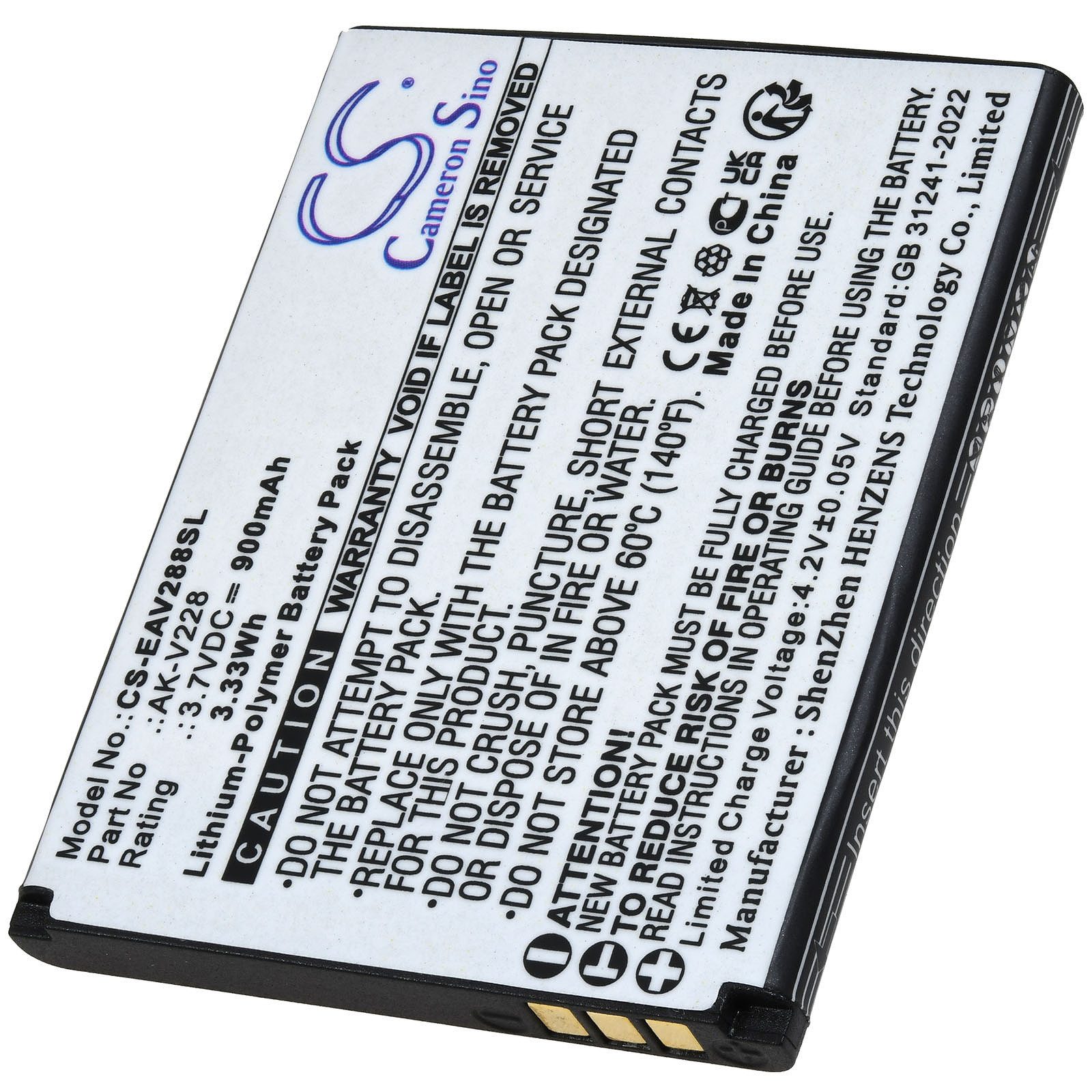 Powery Akku für Emporia V228LTE_001 Handy-Akku 900 mAh (3.7 V)