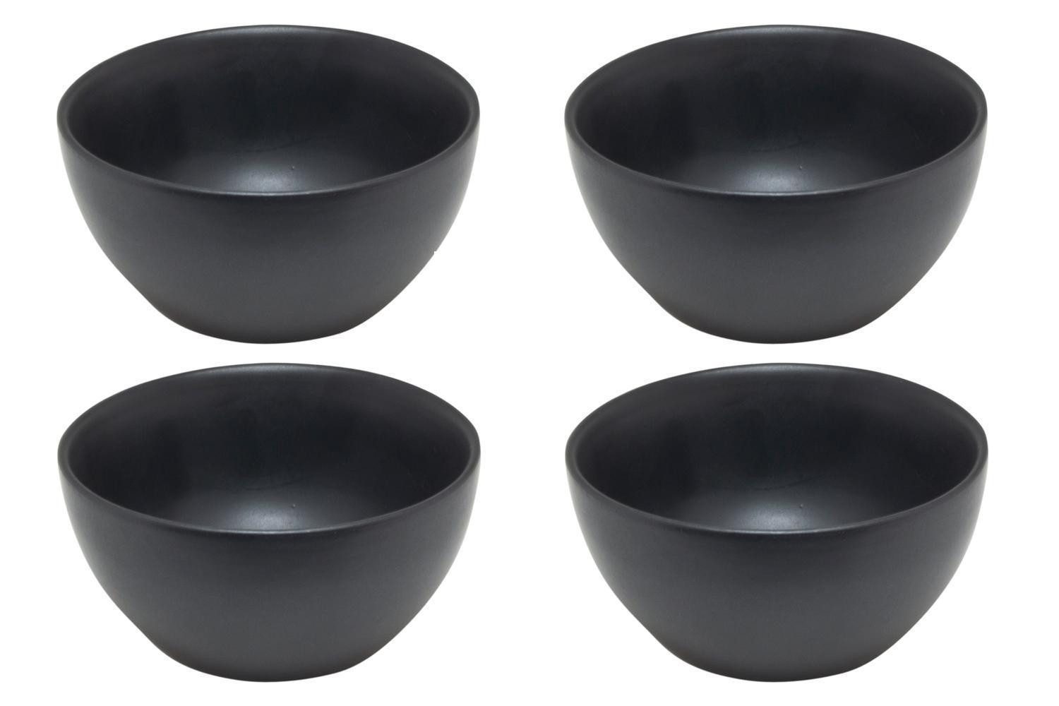 HIT Trading Dipschale BRUNCH, Ø 9,5 cm, Schwarz matt, Steingut