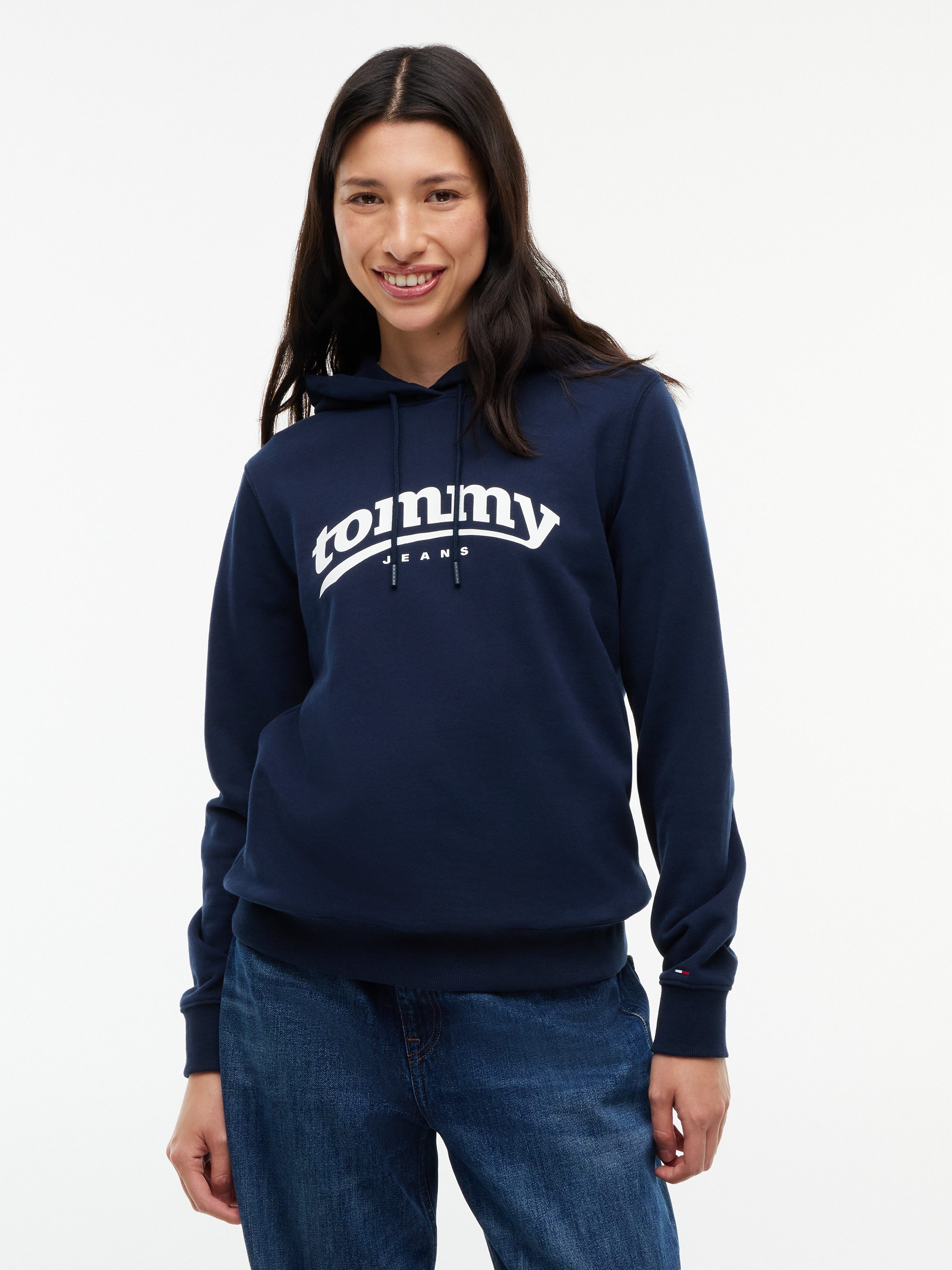 Tommy Jeans Kapuzensweatshirt TJW REG ESS LOGO 1 HOODIE EXT Baumwolle