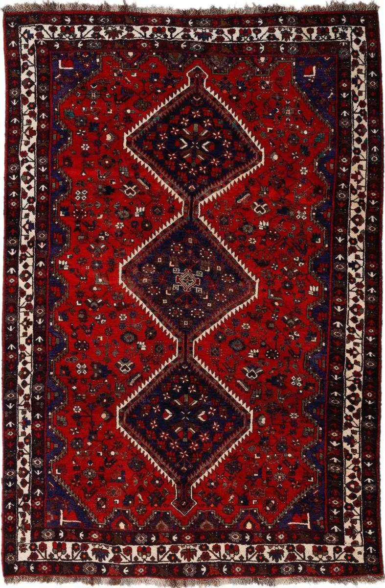 Orientteppich Shiraz Perserteppich, 10 rechteckig, mm / Höhe: Orientteppich 184x264 Handgeknüpfter Trading, Nain