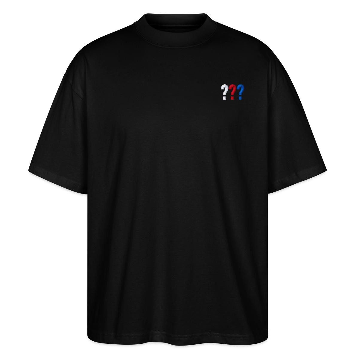 T-Shirt Die Drei Fragezeichen Logo Stickerei Oversize Unisex T-Shirt