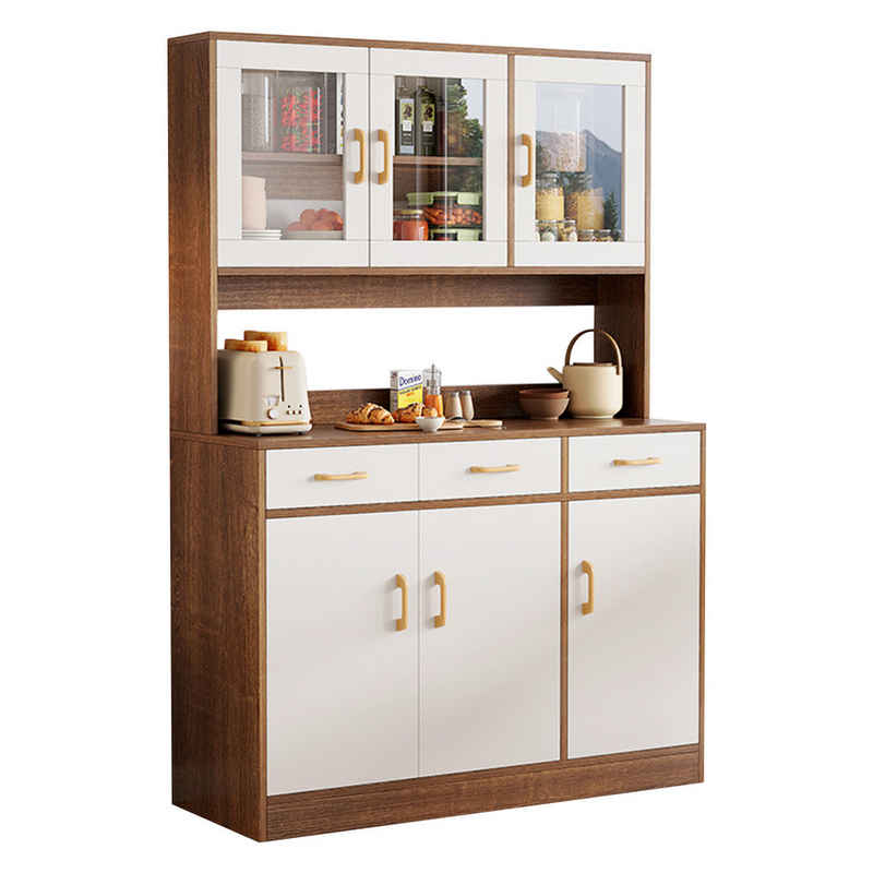 TWSOUL Anrichte Einfaches multifunktionales Sideboard, 100*30*172cm, mit drei Schubladen