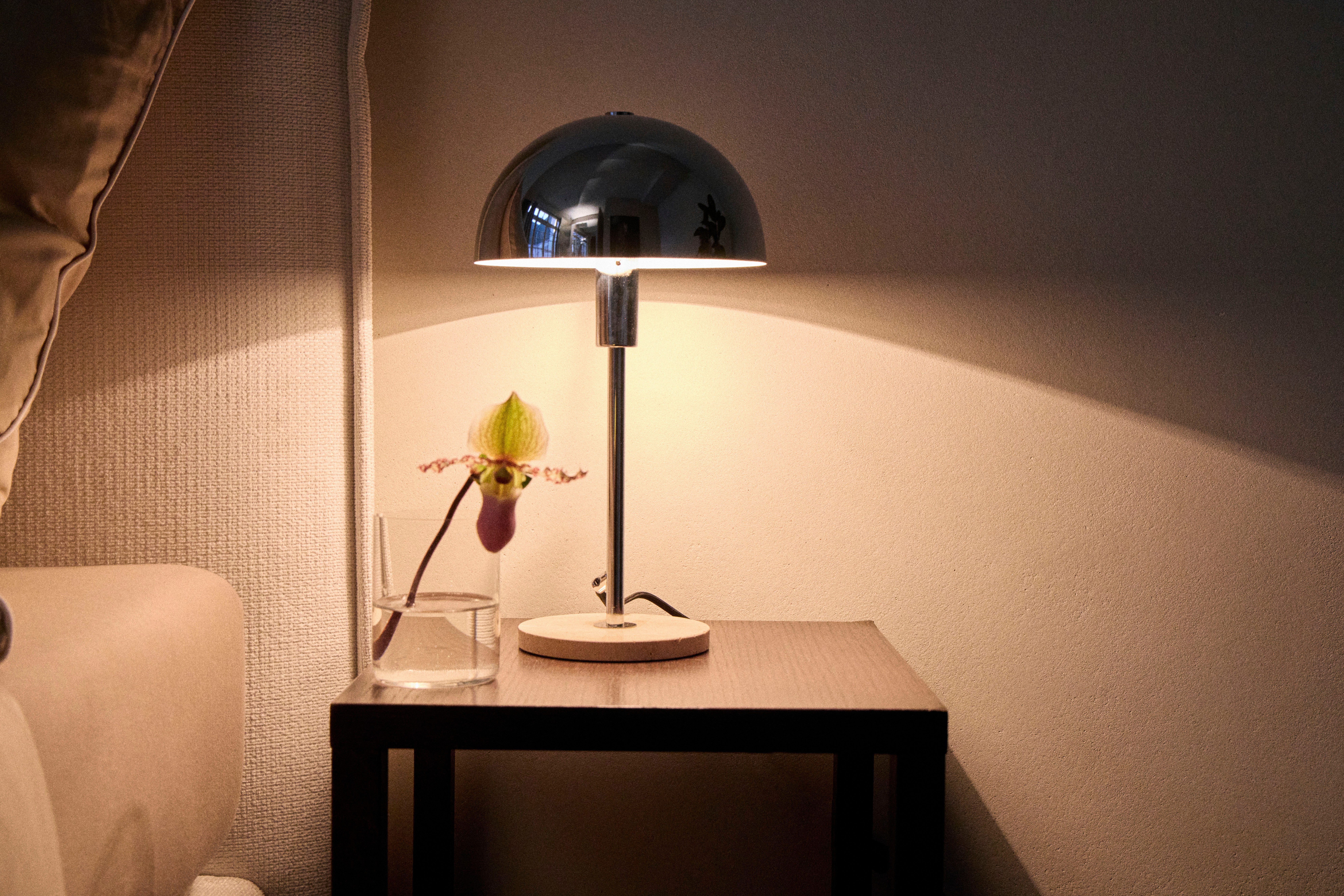 LeGer Home by Lena Gercke Tischleuchte Linnea Pilz Lampe - Travertin Steinf günstig online kaufen