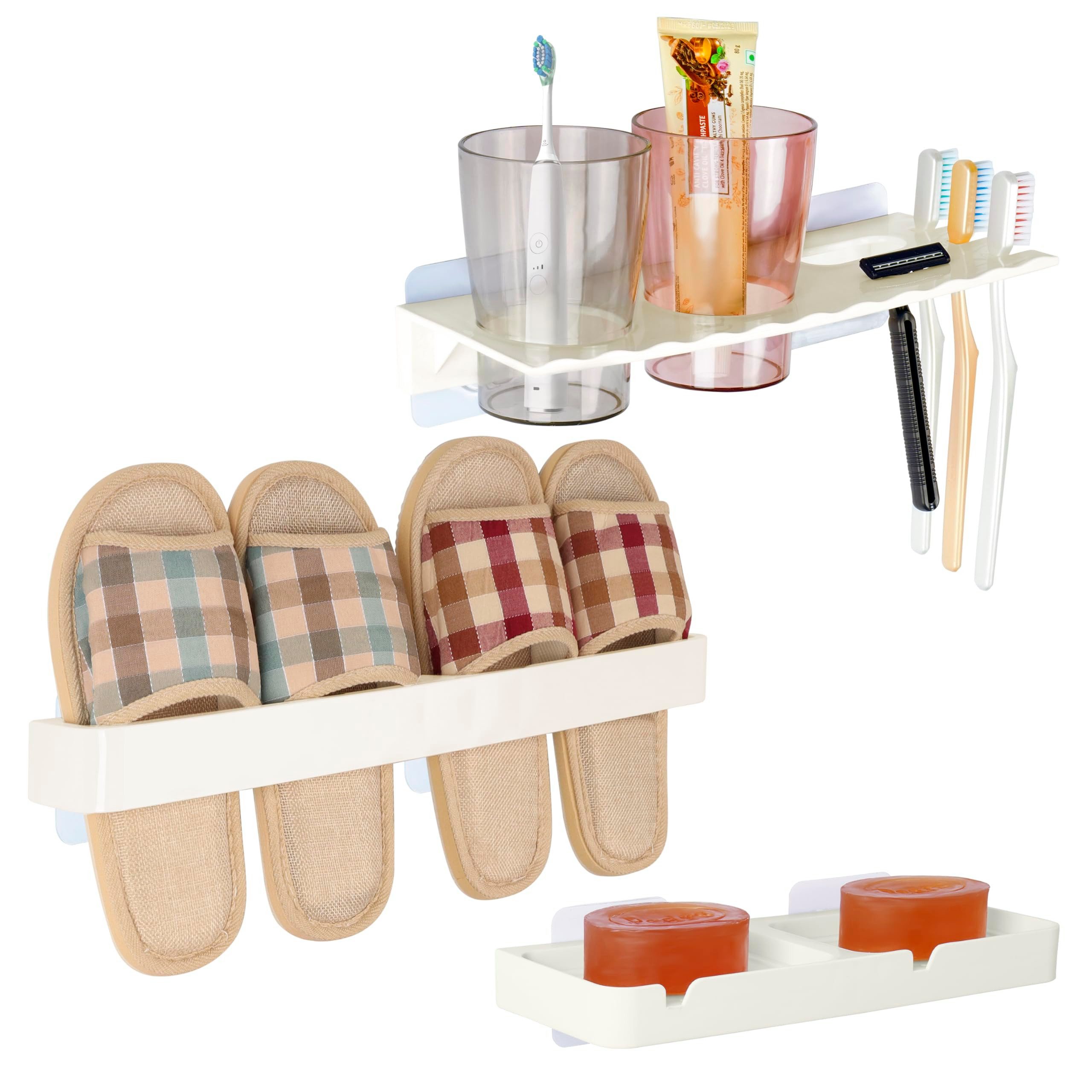 Belle Vous Schuhkipper BELLE VOUS Zahnbürsten Organizer & Schuh Regal - Selbstklebendes (1 St)