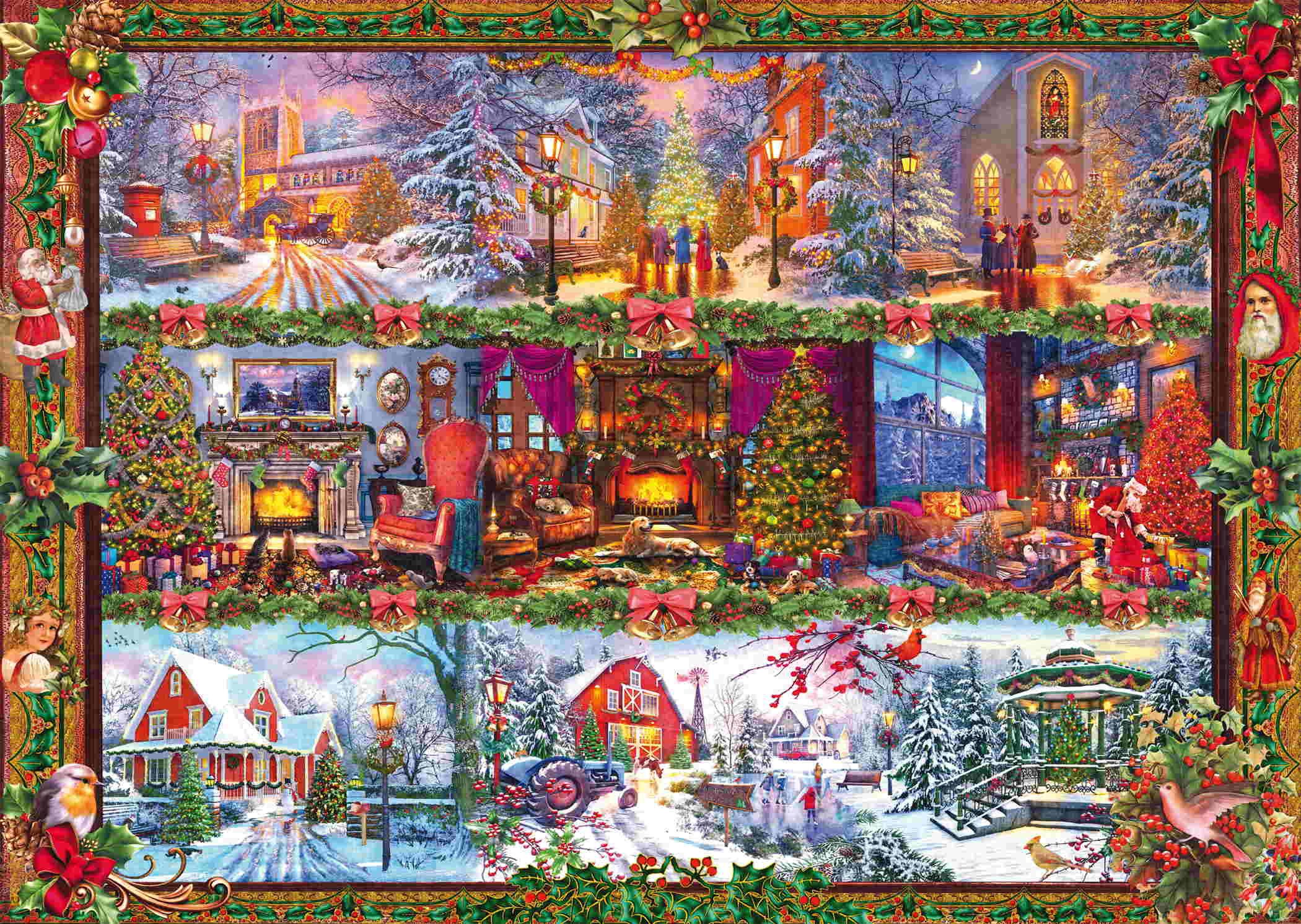 Schmidt Spiele Puzzle 1000 Teile Puzzle Fröhliche Weihnachtszeit 59784, 100 günstig online kaufen