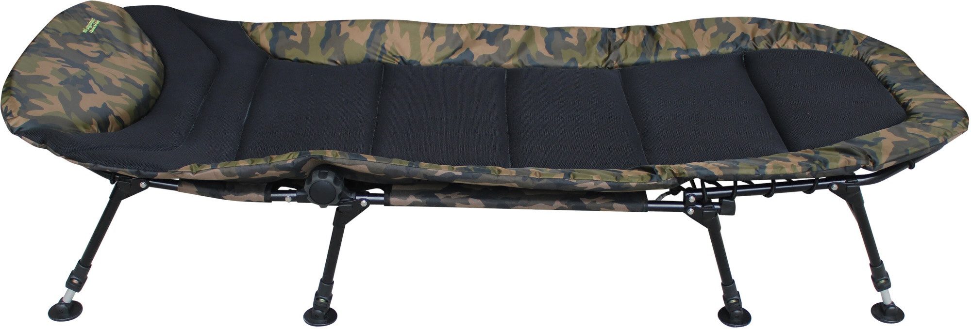 MK Angelsport Angelliege Angelliege MK 5 Seasons Camou Pro Deluxe 8-Bein Karpfenliege kompakt – Bild 5 von 5