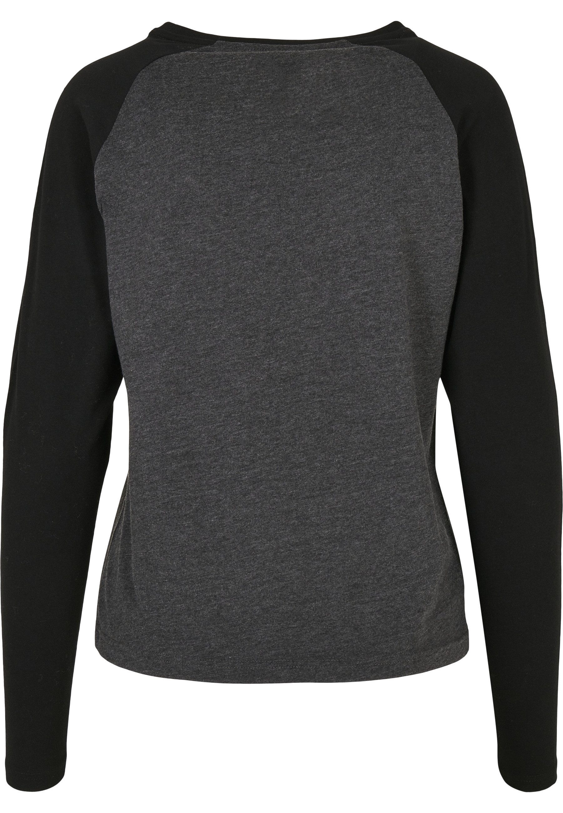 URBAN CLASSICS Langarmshirt Urban Classics Damen Ladies Contrast Raglan Lon günstig online kaufen