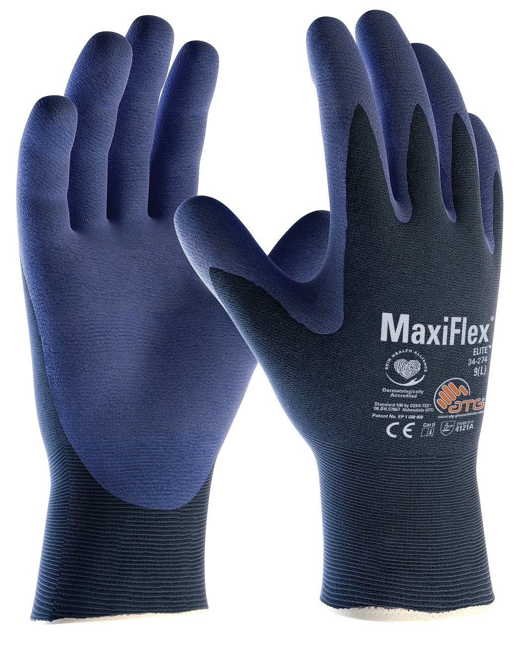 Paar Montage-Handschuhe 12 Elite™ ATG MaxiFlex®