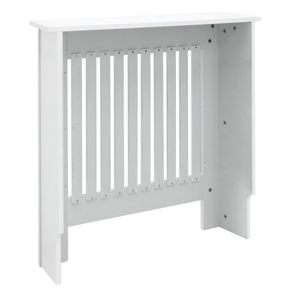ML-DESIGN Heizungsverkleidung Heizkörperabdeckung aus Holz Heizkörperverkleidung für die Heizung, Zubehör für Heizkörper, Heizungsabdeckung lackiert Landhausstil 78x19x82 cm Weiß aus MDF