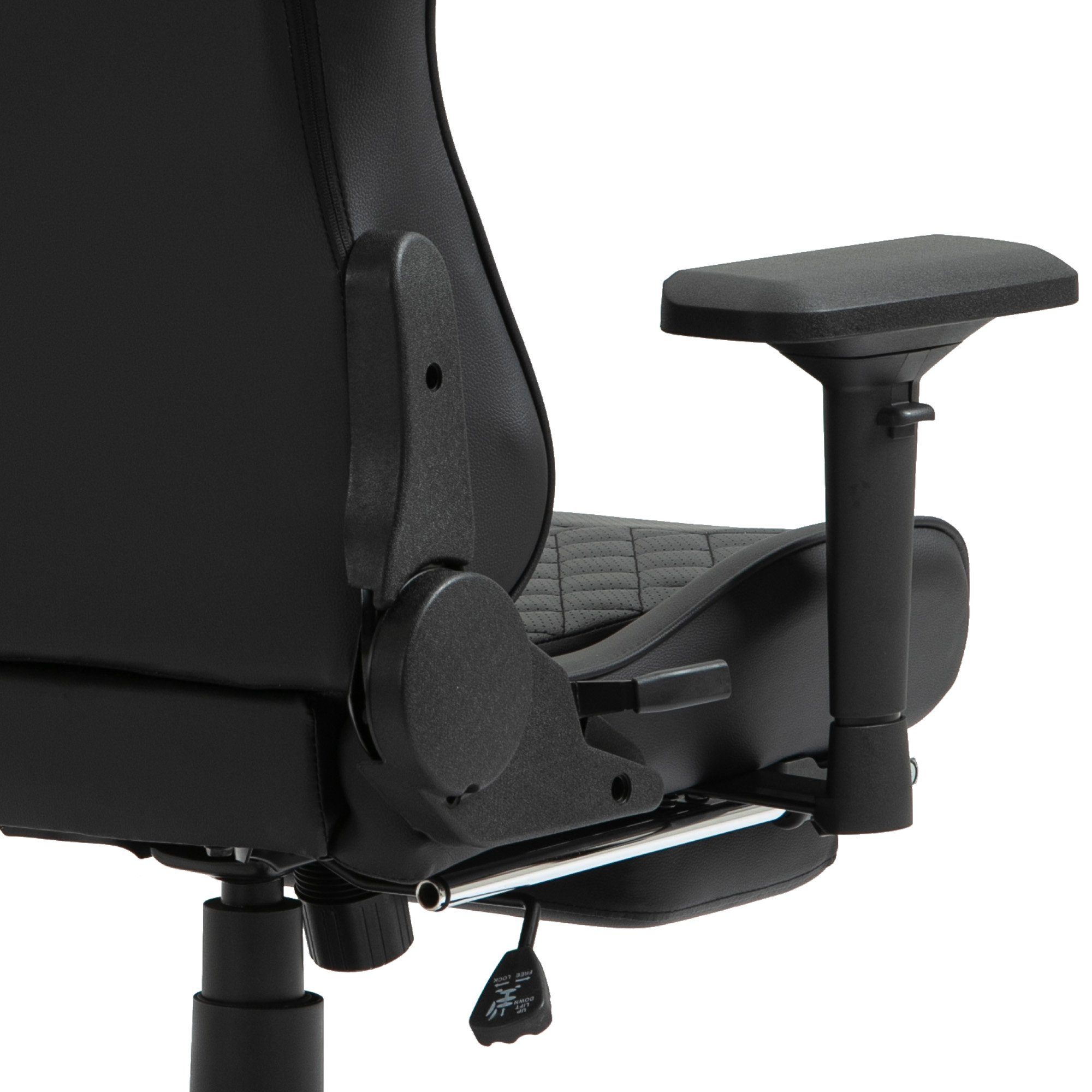 4D-Armlehnen Gaming mit Fußstütze Chefsessel (1 TRISENS Stück), Racing-Design Harold im Stuhl Schwarz Bürostuhl und