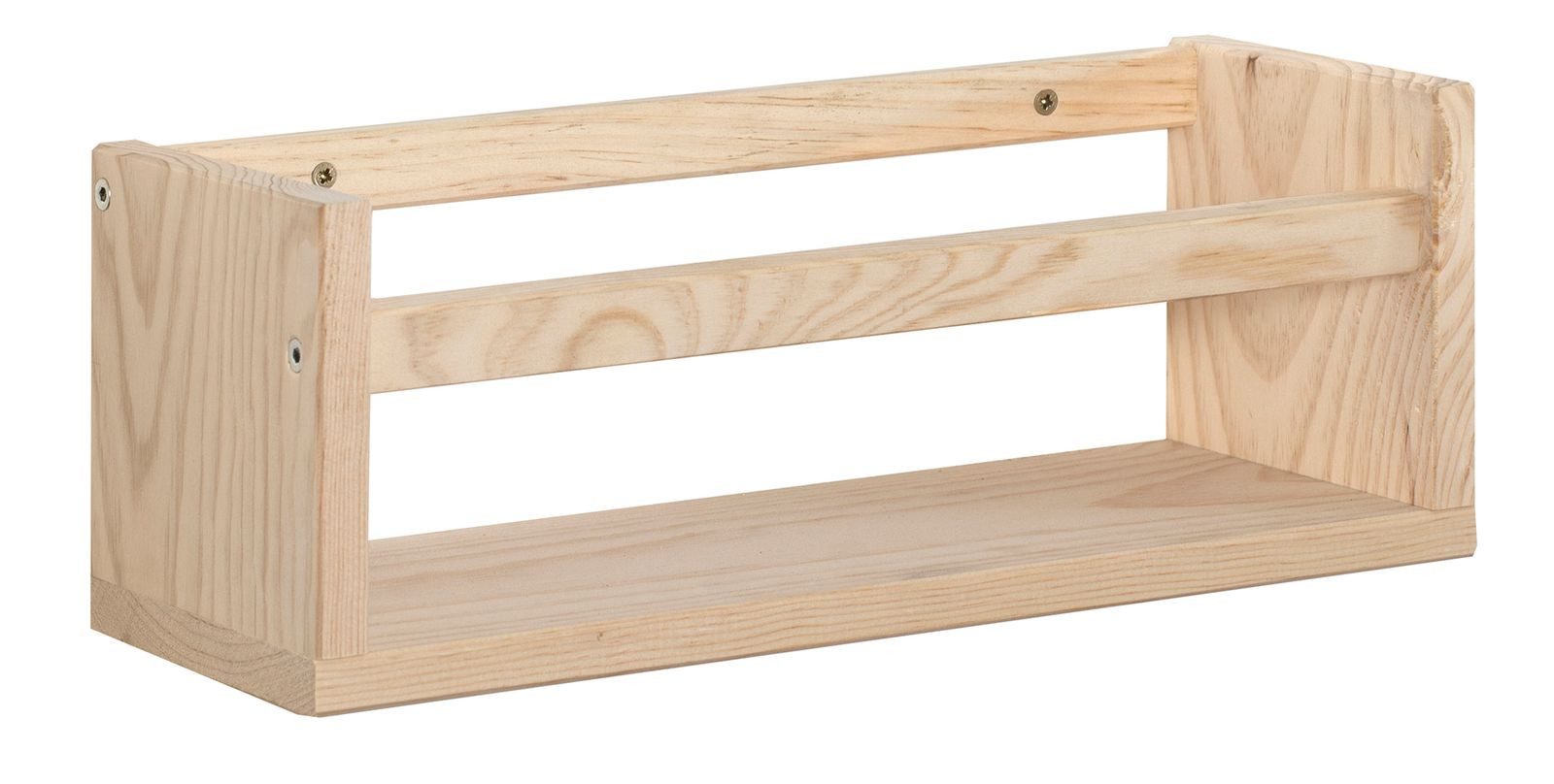 Astigarraga Kit Line Wandregal Gewürzregal Küchenregal Wandregal Holzregal mit Holzstrebe, Gewürzregal zur Wandmontage, 15 x 40 x 15 cm