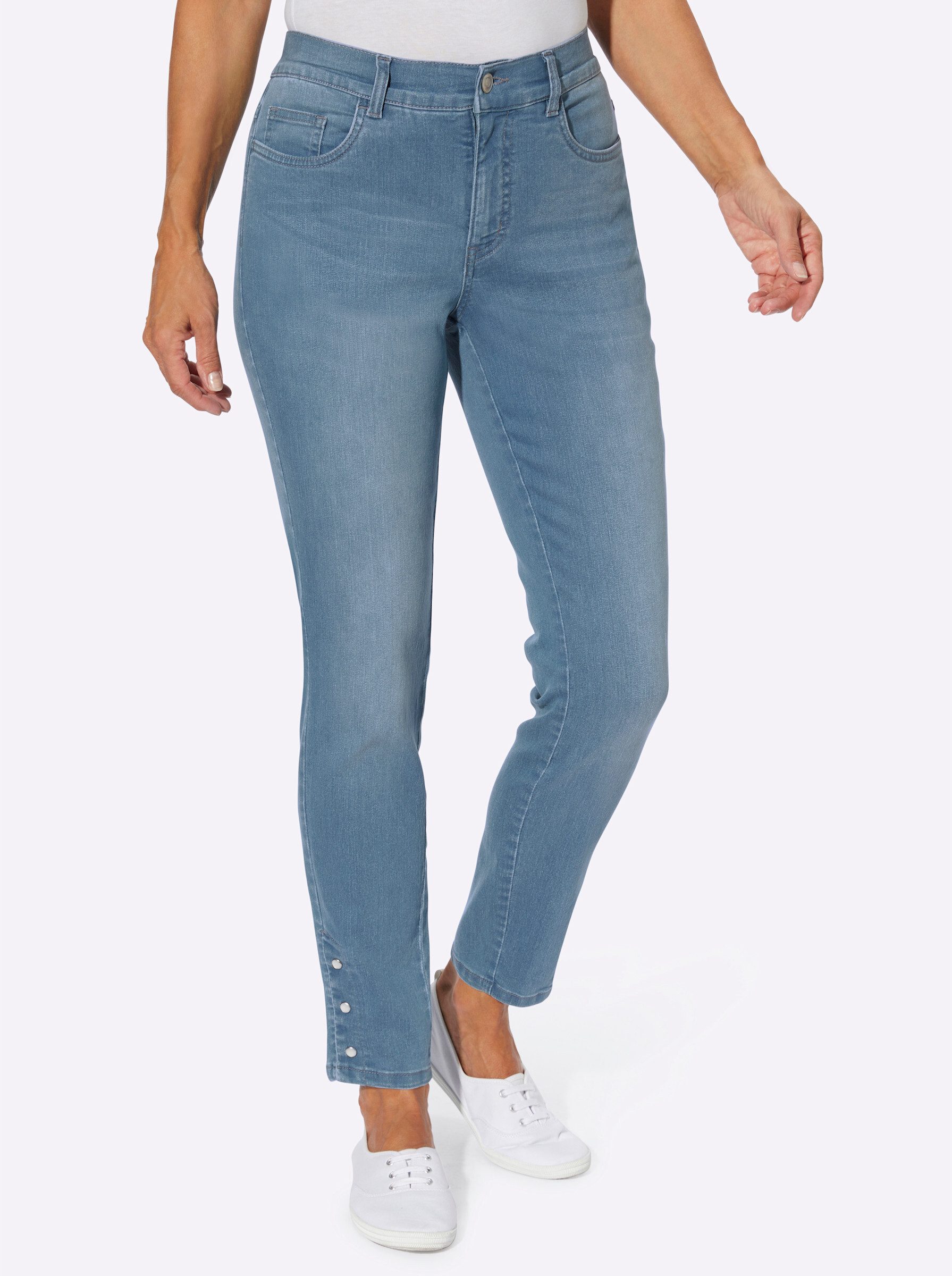 Bequeme Jeans Jeans leicht vertieft