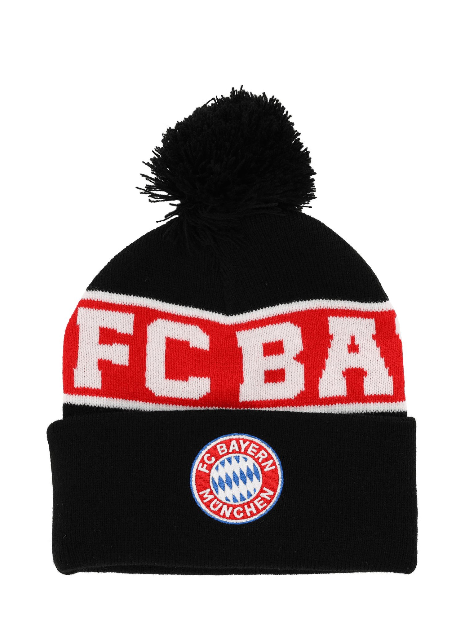 FC Bayern München Wendemütze FC Bayern München I Bommelmütze Logo I Kinder I Schwarz