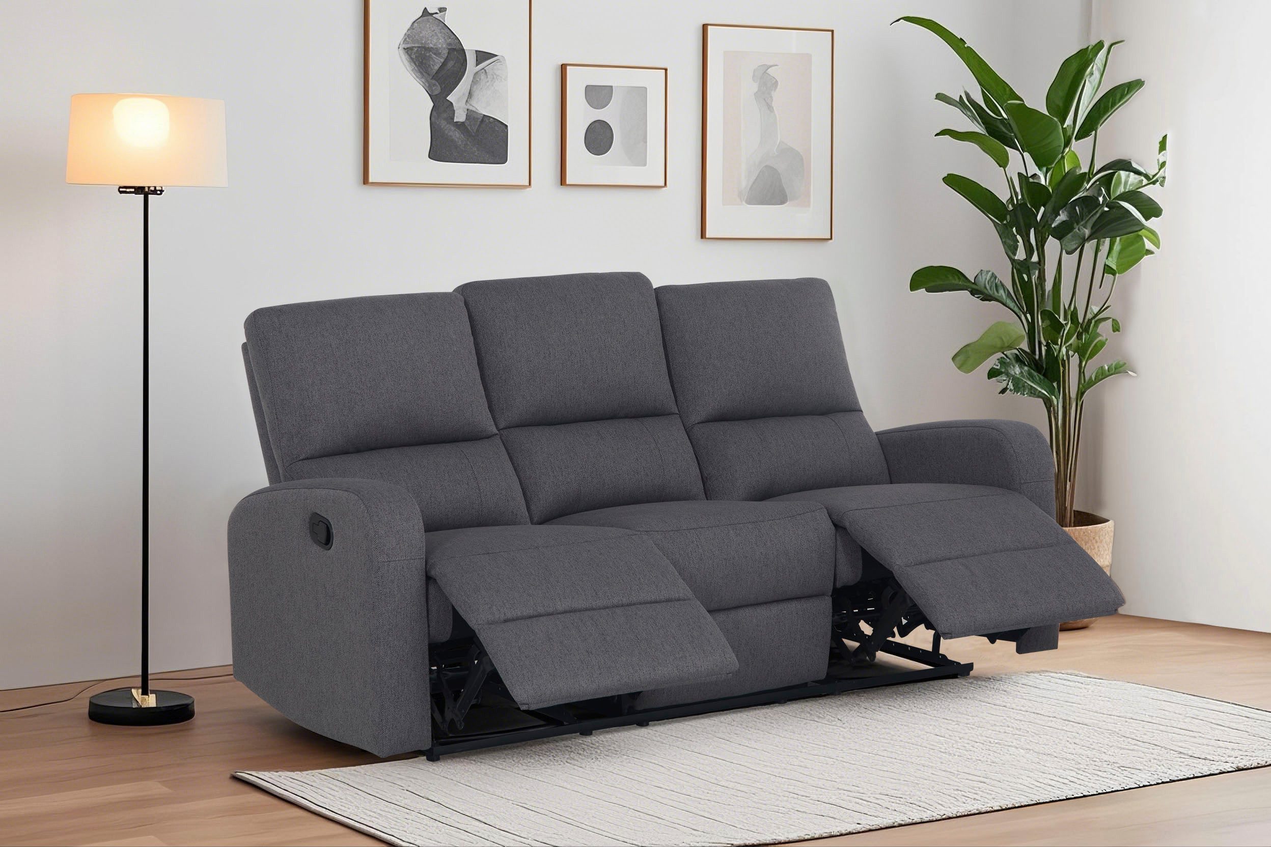 Home affaire 3-Sitzer TOURNAY manuelle Relaxfunktion, günstig online kaufen