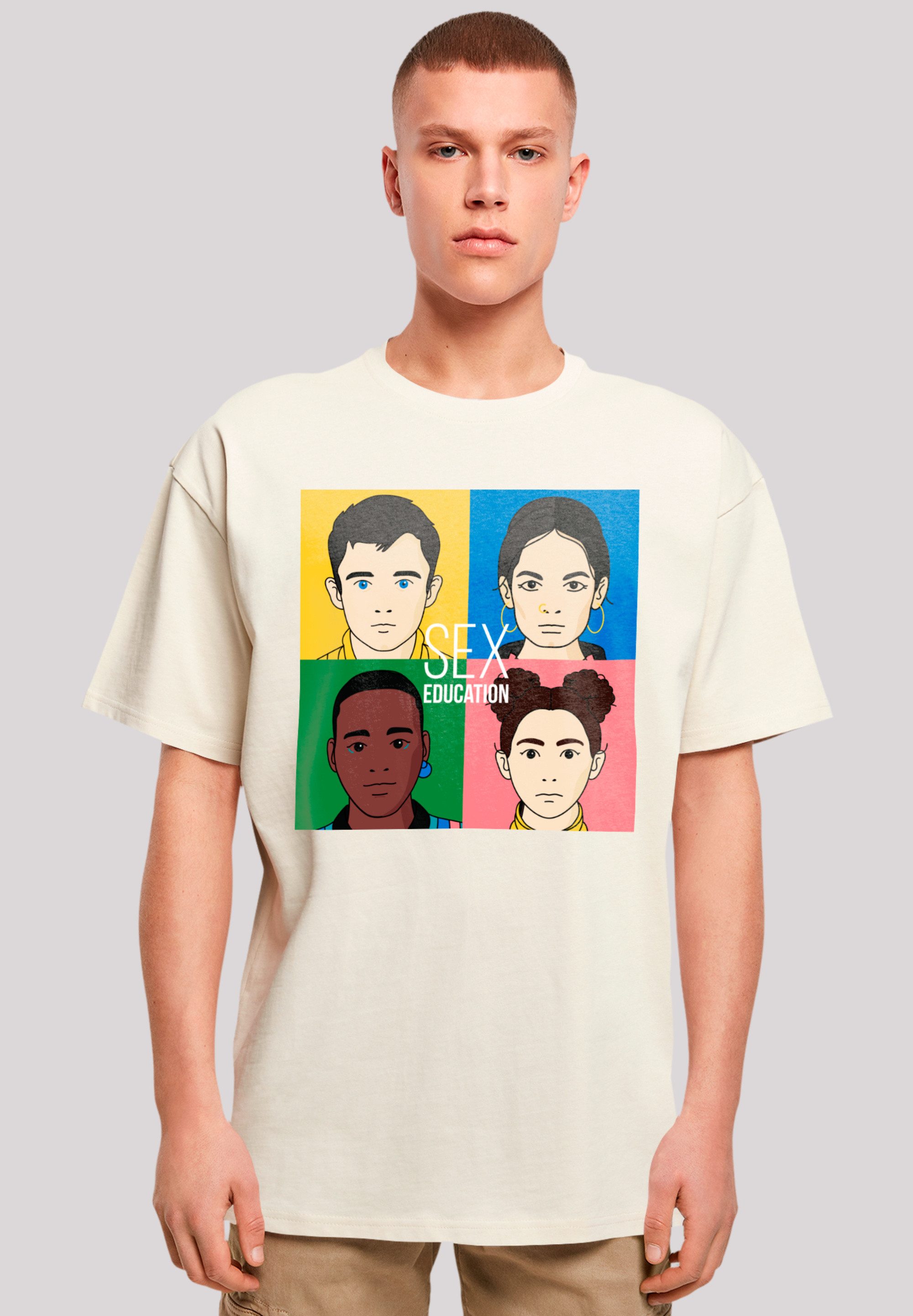 F4NT4STIC T-Shirt "Sex Education Blur Cover Netflix TV Series", Premium Qua günstig online kaufen