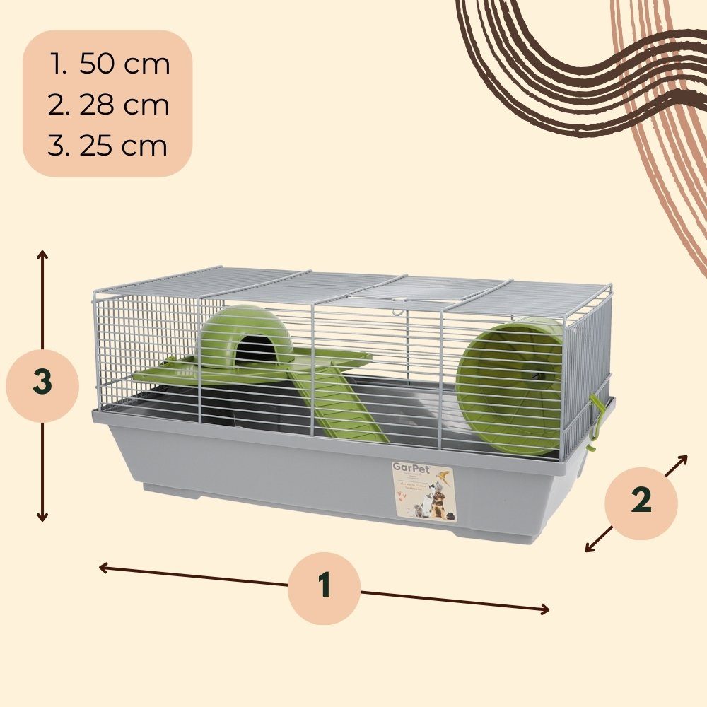 GarPet Kleintierkäfig Hamsterkäfig Nagerkäfig Kleintierkäfig Mäusekäfig Hamster Zubehör