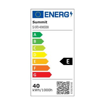 Summit LED Deckenleuchte Feuchtraumleuchte 40W IP65, 6500K (Tageslichtweiß)