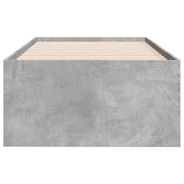 vidaXL Bett Tagesbett mit Schubladen Betongrau 100x200 cm Holzwerkstoff