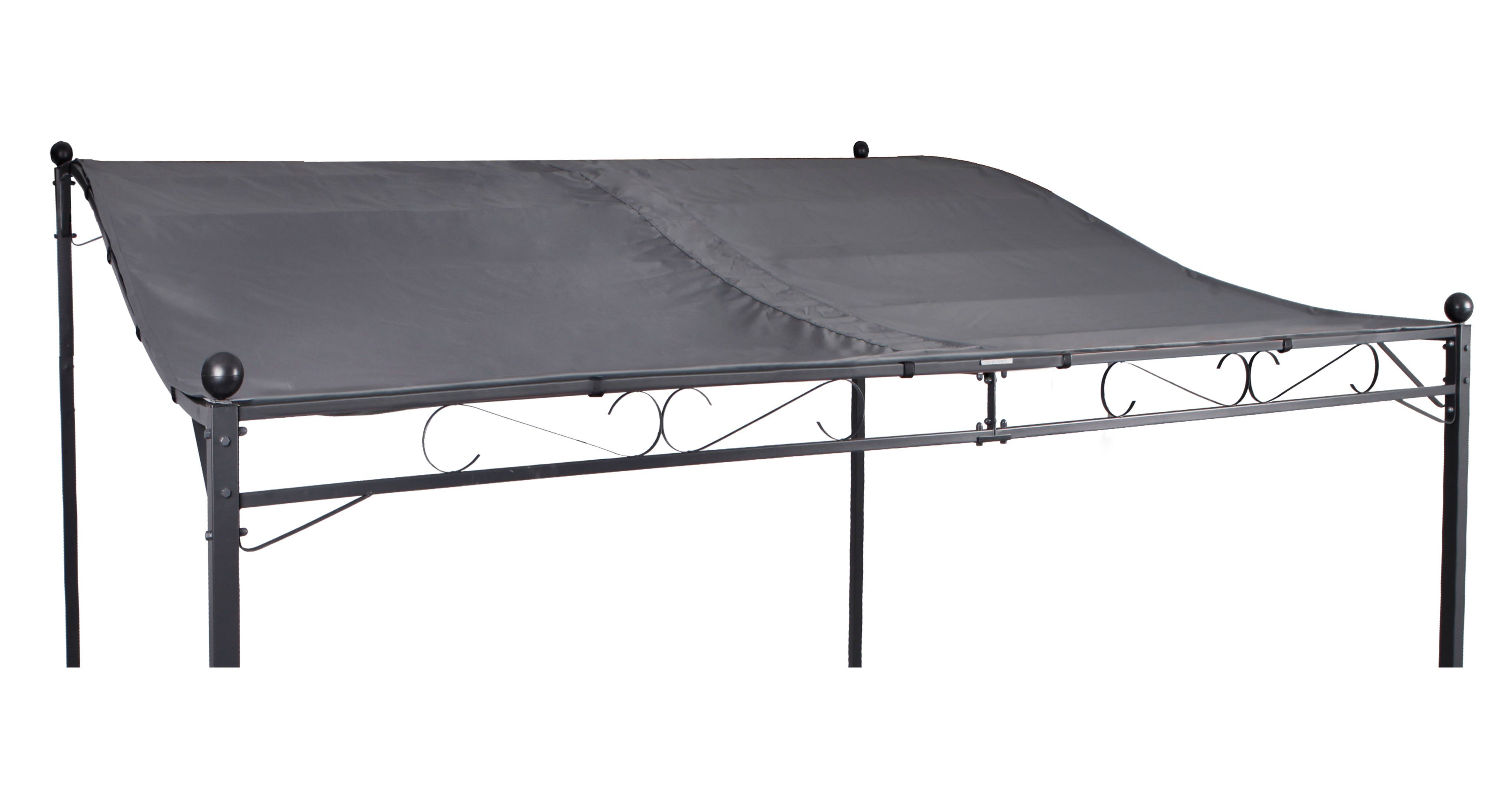 Spetebo Pavillon-Ersatzdach Ersatzdach Anbaupavillon 3x2,5 m - grau, (Stück günstig online kaufen