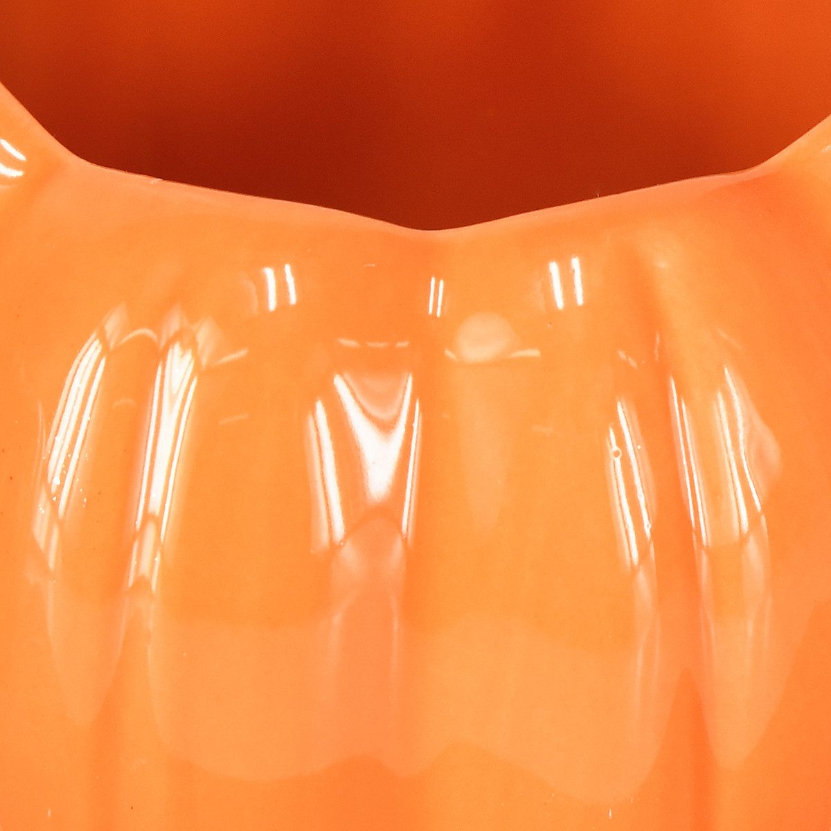 Thumbnail - Viana Streudeko Keramik Kürbis Übertopf Orange Deko 9,5cm 4er Set