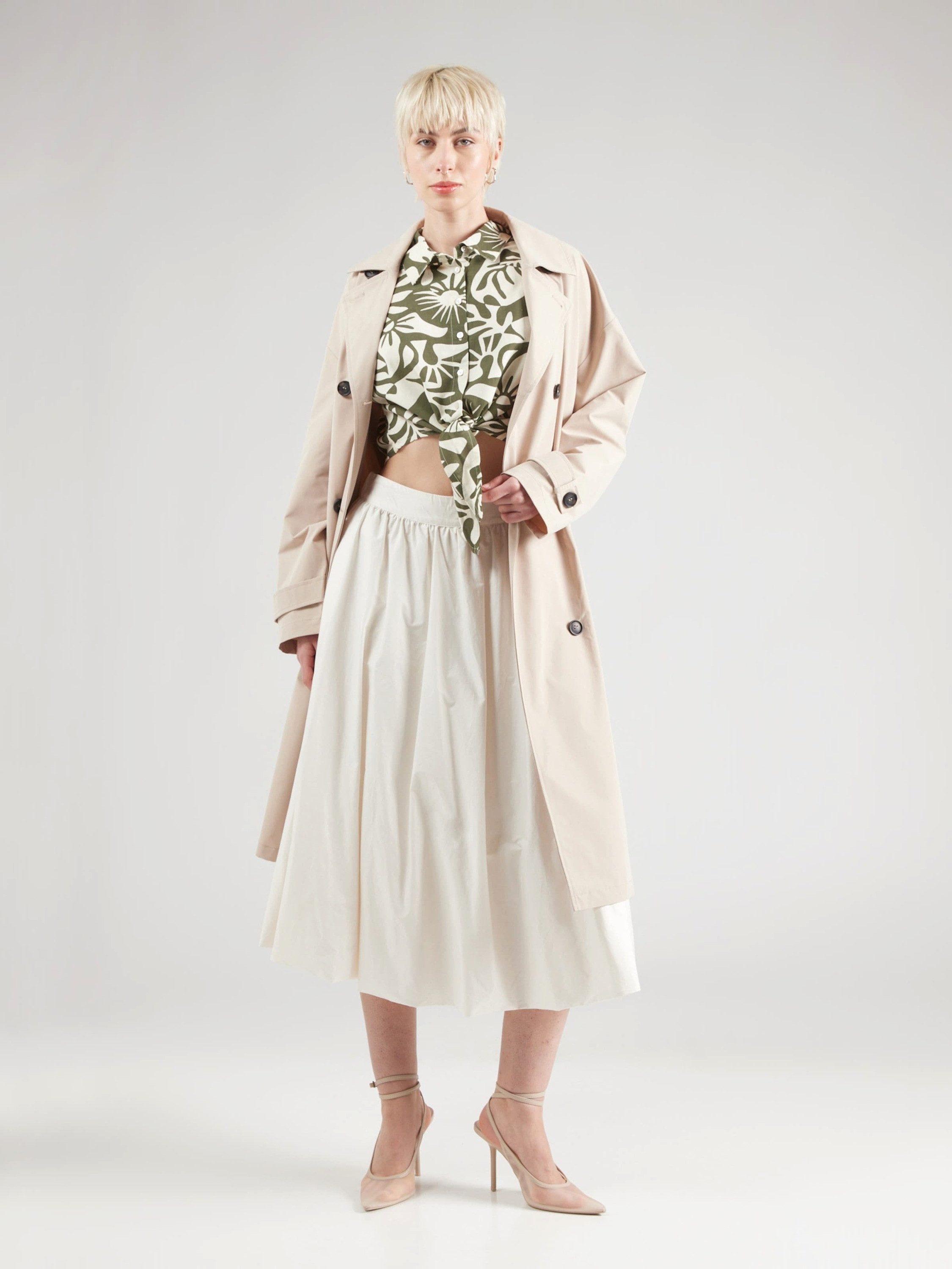 ONLY Funktionsbluse ONLJAKIRI LINEN (1-tlg) Drapiert/gerafft