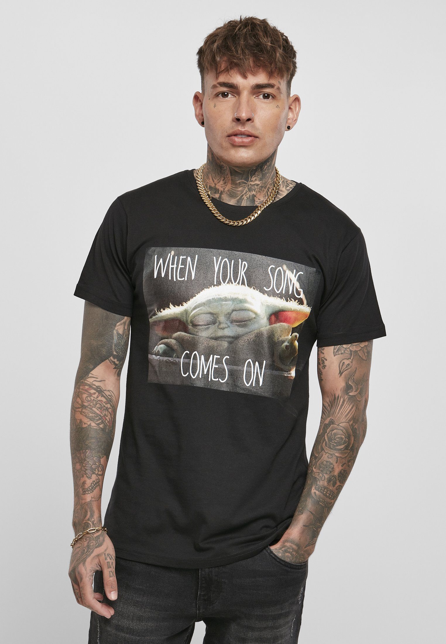 Baby (1-tlg) Yoda Song Tee T-Shirt Merchcode Herren