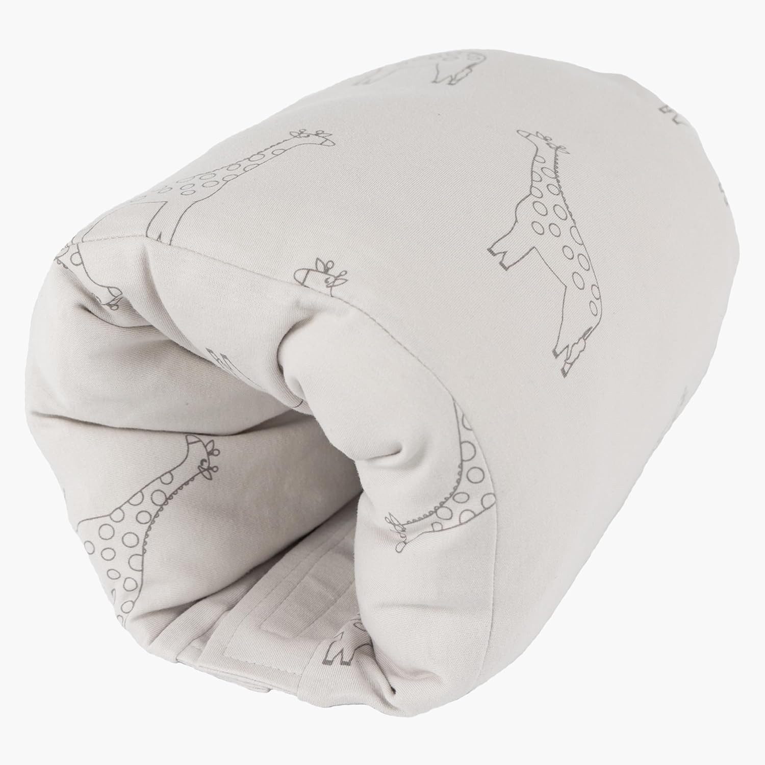 LaLoona Stillkissen Giraffen - Taupe, Stillhilfe & Reisestillkissen Kleines Mini Stillkissen für unterwegs