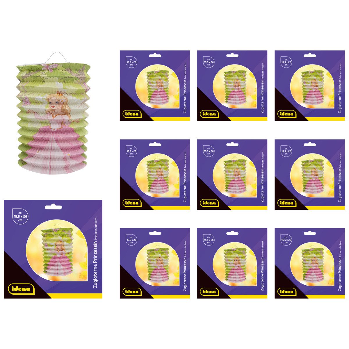 Idena Umzugslaterne Idena Bundle Zuglaterne 10 Stück