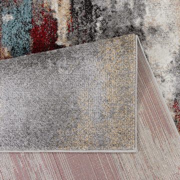 Teppich Moderner Designerteppich TC-Fashion 6113 Vintage multi, TaraCarpet, rechteckig, Höhe: 12 mm, Kurzflor Vintage multi Wohnzimmer Schlafzimmer Kinderzimmer 080x140 cm