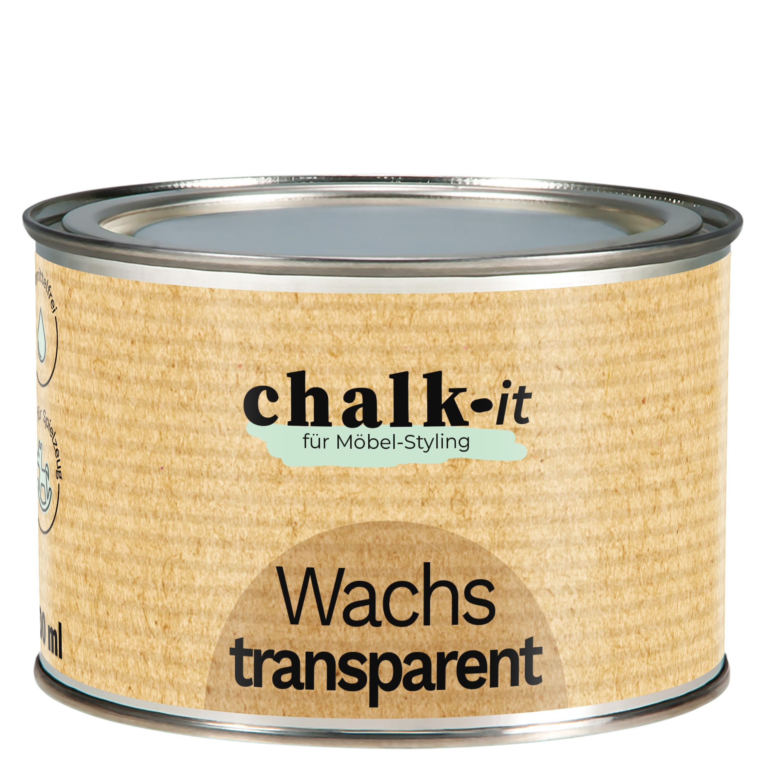 Kreidefarbe Chalk-it Möbelwachs Möbelschutz TRANSPARENT 400ml